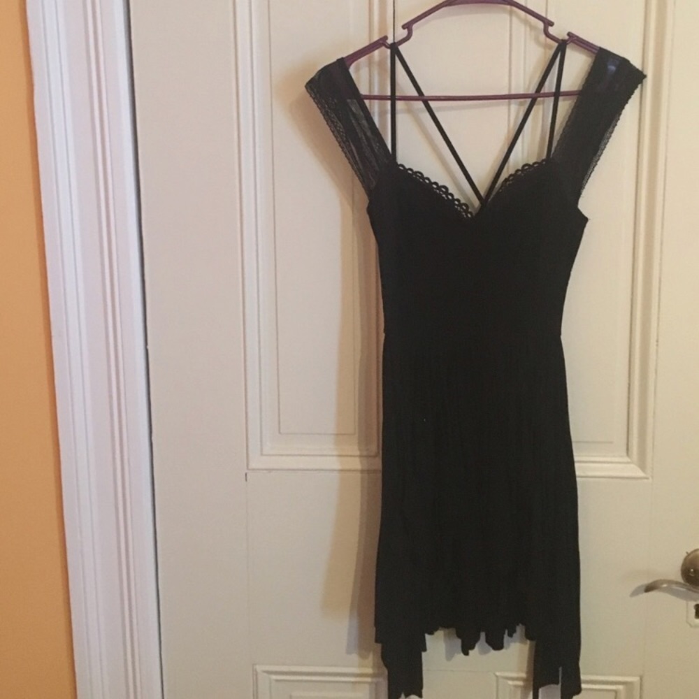 Free People Flowy Black Dress XS